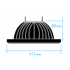 Bombilla LED QR111 15W 12V G53 (4 leds) 3000ºK